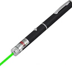 Utkrishta Villa New Green Ray Laser Pointer Pen 5mW 532nm Burning Lazer Visible Beam with Star Head Caps (Battery Included) (532 nm, Green)-42