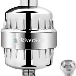 RiverSoft SF-15 Tap Filter | 15-Stage Filtration, Water Softener with 28mm male connector Shower Filter-18