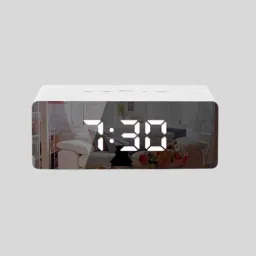Digital White Clock-7