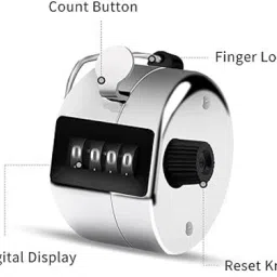 seaspirit 4 Digits Hand Held Tally Counter Numbers Clicker Analog Tally Counter image 3
