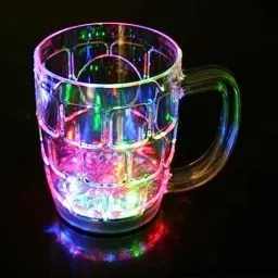 7 Color Changing Light RAINBOW CUP (PACK OF 1 MULTICOLOR ACRYLIC CUP) Glass Coffee Mug-image-53