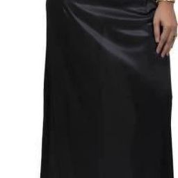 Mermaid Black SP Satin Blend Petticoat-image-88