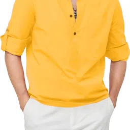 Men Solid Cotton Blend Straight Kurta-picture-31
