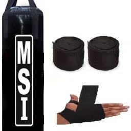 3 Feet Unfilled Punching Bag With Pair of Boxing Handwrap for Boxing Boxing Kit-image-60