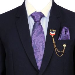 RANDOM STRIPE Satin Tie Pin Set-image-39