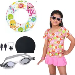 HIGH QUALITY Premium Girls Swimming Kit with swim suits combo for 13-15 YEARS Swimming Kit-image-38