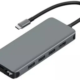 NURDSKULL 4K HDMI Port, 4XUSB 3.0 Port, 3XType C Port, Ethernet Port, VGA Port 13IN1 USB Hub-image-12