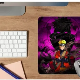 ZORI Naruto_02_Purple_RED Gaming Mouse Pad - Computer Laptop PC| Work from Home/Office | Anti-Skid, Anti-Slip, Rubber Base Mousepad-15