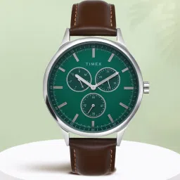 Multi Function Green Dial Analog Watch- For Men TWEG184SMU14-1