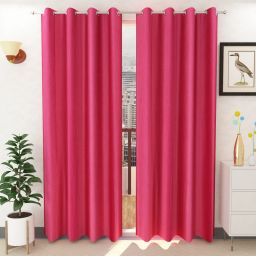 213 cm (7 ft) Polyester Semi Transparent Door Curtain (Pack Of 2)-image-55