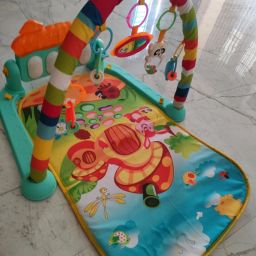 Complete Baby Gym Set with Piano, Hanging Animals & Cushioned Mat-28