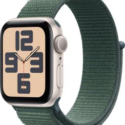 Apple Watch SE 2 GPS 40mm (2nd Gen) Starlight Aluminium with Lake Green Sport Loop-26