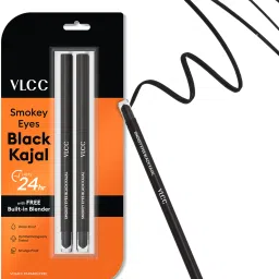 vlcc Smokey Eyes Kajal - Black | Smudge proof, water proof, long lasting kajal image 2