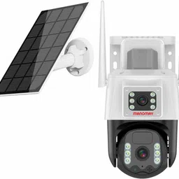 Manomay 3+3MP Solar Powered 4G Sim Based Linkage CCTV Outdoor Security Camera-picture-16