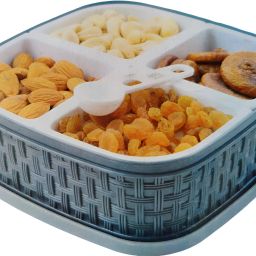 4 partition box container for dry fruit or kitchen use Container Serving Set-29