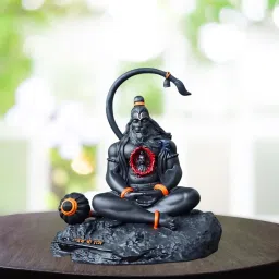 Hanuman Idol Hanuman Ji Murti for Car Dashboard Pooja Gift Living Room Decorative Showpiece - 7 cm-image-1