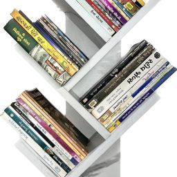 Engineered Wooden Book Rack,Space Saver Book Shelf for Home Living Engineered Wood Open Book Shelf-13