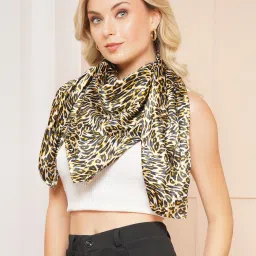 Printed Satin Blend Women Multicolor Fancy Scarf-picture-17