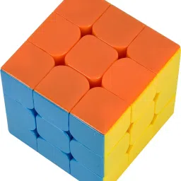 luqxis 3X3X3 SPEED CUBE HIGH STAYBILITY STICKER LESS SMOOTH SWING FOR FASTER MOVEMENT image 2