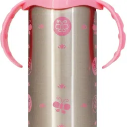 wahhson Stainless Steel Baby Feeding Bottle for Milk, Water with Silicone Nipple, Sipper - 240 ml image 3