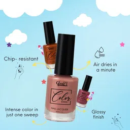 GLAM21 Set of 5 Color School Long Lasting Nail Lacquer 11 ml Each - Combo 02 image 2