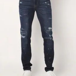 Kurashiki Dark Blue Dry Grinding Wash Slim Fit Jeans-image-5