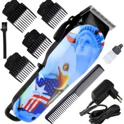 snrn Powerful Cordless Hair Clipper For Men Electric Shaver Rechargeable Trimmer Fully Waterproof Grooming Kit 120 minRuntime 4 Length Settings-image-51