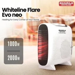 Whiteline Flare Heat Convector Fan Heater 1000 W Fan Room Heater-image-31