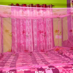 Cotton Adults Washable desiner mosquito net for double bed/single bed/machardani/masari/{6ft-7ft} Mosquito Net-picture-12