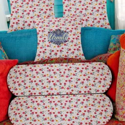 2 Bolster 3 Cushion Microfibre Floral Bolster Pack of 5-52