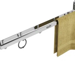 Modern Foldable Towel Holder | Road with Hooks & Hanger 24 inch 1 Bar Towel Rod-image-16