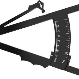 Right Gear Skin fold Caliper, Body Fat Measure Kit, Body Fat Analyzer, Black Calliper Body Fat Analyzer-43