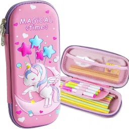 3D Pencil Case Star Unicorn Art EVA Pencil Box-27