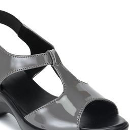 Shezone Grey Block Peep Toes image 3