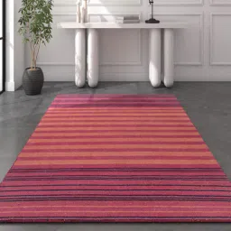 jaipur rugs Red Geometrical Wool 5 ft X 8 ft Flat Weaves-picture-23