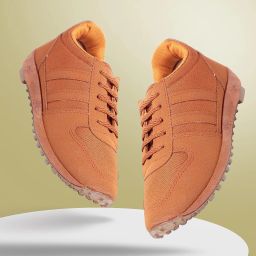 Unistar Jogging, Walking & Running (Narrow Toe) Shoes; 0634-Tan Canvas Shoes For Men-image-20