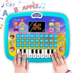 Educational Learning Kids Laptop Tablet Computer Plus Piano with led Screen-43