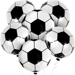 Solid Birthday Decorations,Soccer Party Supplies, Sports Birthday Party Football Foil Balloon-image-52