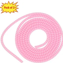 Epaal Spiral Triple Color (2 Pcs, Pink) 1.4 Meters Each-Full Size for iPhone & Android Cable Cord Charging Cable Protector-15