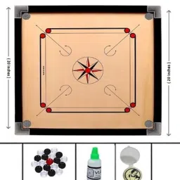 SE CARROM GLOSS FINISH SMALL 20 INCH CARROM BOARD WITH SPECIAL COINS , STRIKER 20 inch Carrom Board-picture-24