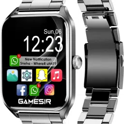 GameSir H9 Silver Full Screen Touch Watch, Bluetooth calling, Health & Fitness, Fashion Smartwatch-14