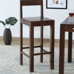 woodsworth from pepperfry Enkel Sheesham Wood Bar Chair In Provincial Teak Finish-picture-37