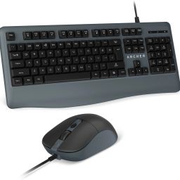 Archer Tech Lab Keyboard & Mouse Combo,104 Keys,Membrane Switches,Multimedia, Windows Compatible Wired USB Standard Desktop Keyboard Compatible with Desktop, Laptop, Mac-image-17