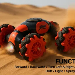 nexgen_toys Gesture Control RC Stunt Car with Smoke, LED Lights & 360° Spin image 4
