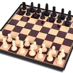 Plastic Magnetic Folding Chess Set With 32 Chess Coins | Size 12x12 Inch 4 cm Chess Board-picture-40