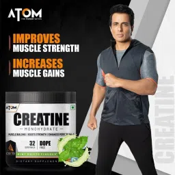 as-it-is nutrition ATOM Creatine Monohydrate 100g - 32 Servings | Dope Free | Creatine image 3