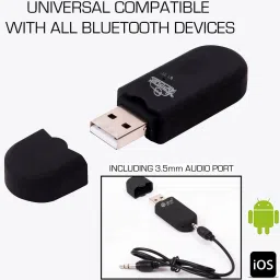 aksmit v4.0 Car Bluetooth Device with 3.5mm Connector, Transmitter, Adapter Dongle, Audio Receiver image 2