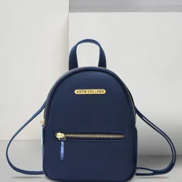 Small 10 L Backpack Leather Women/Girls Sling Bag Cum Backpack (Flat-Zip)-image-18