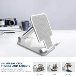 WHISTLE9 New Angle Height Adjustable Mobile Phone Holder, Table Stand, Fordable Mobile Phone Stand, Single Gimbal for Mobile image 2