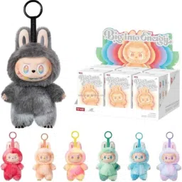 Labubu Cute Monster Keychain Soft Plush Toy for Bags & Keys - 17 cm-image-75